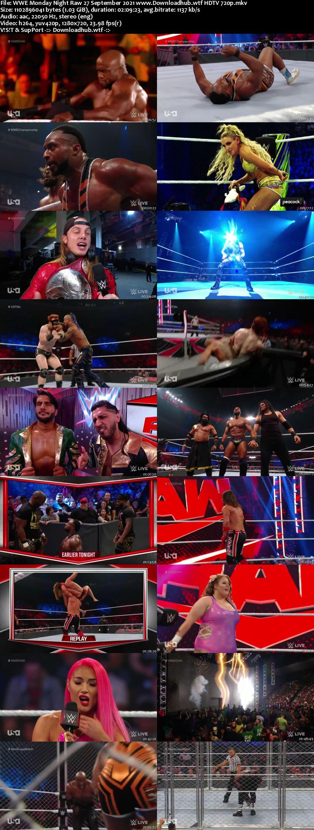 WWE Monday Night Raw 27 September 2021