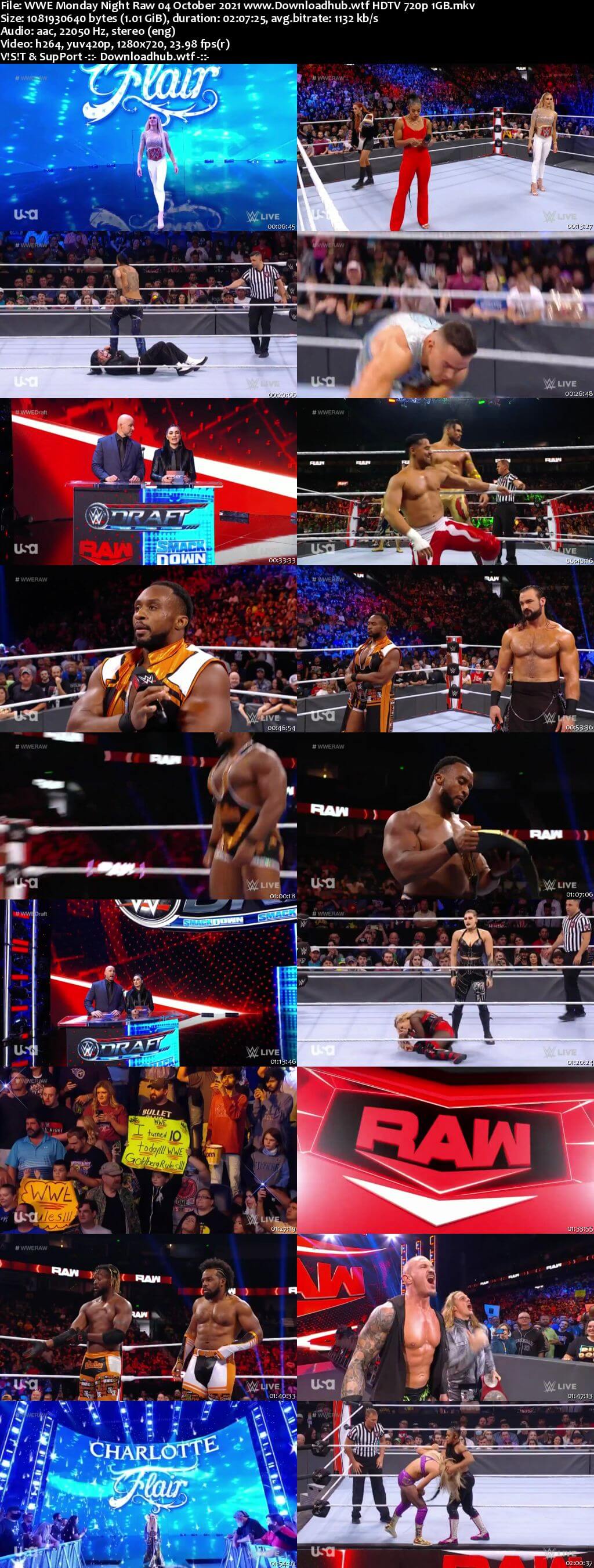 WWE Monday Night Raw October 4, 2021