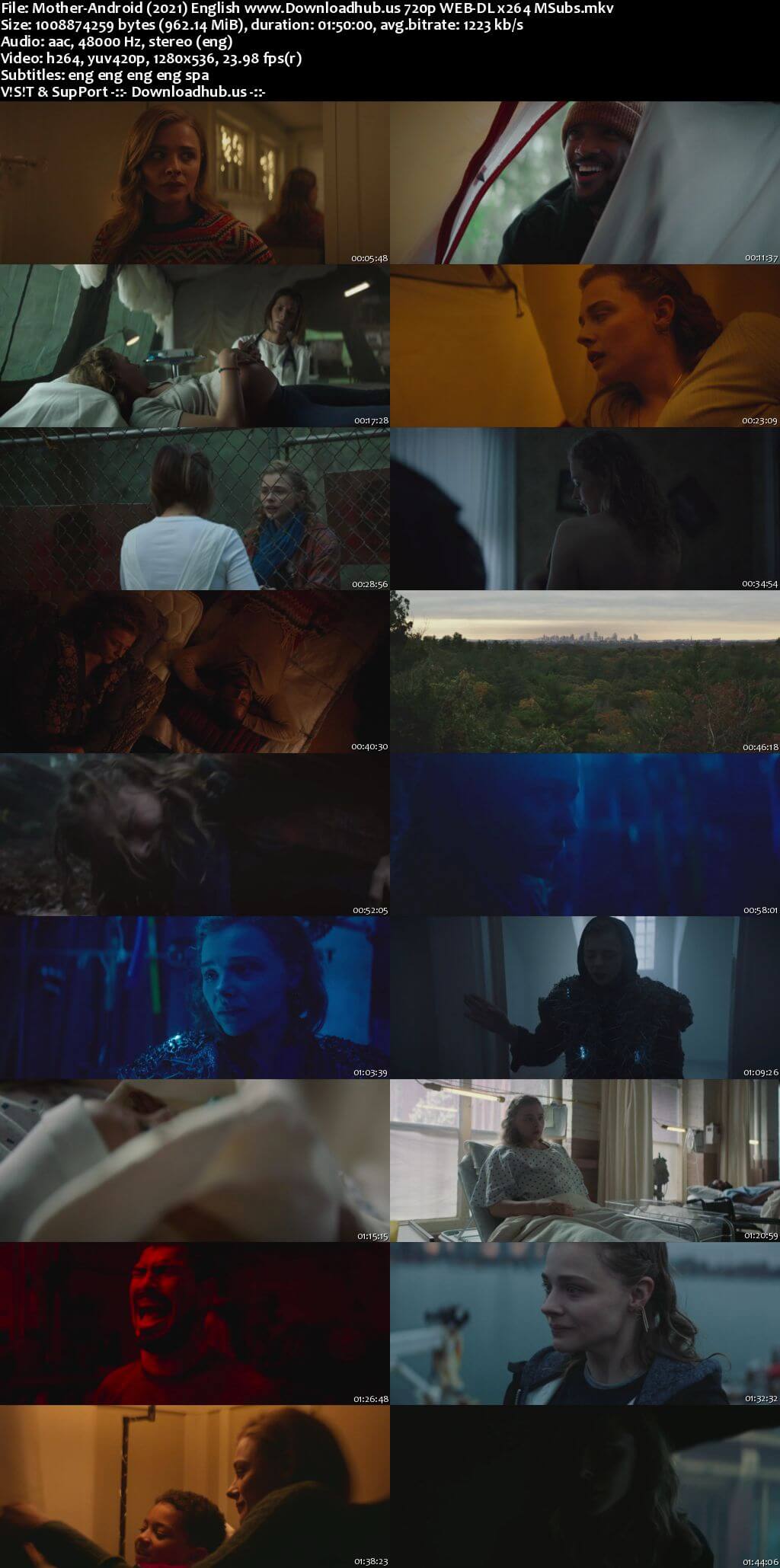 Mother/Android 2021 English 720p 480p Web-DL MSubs